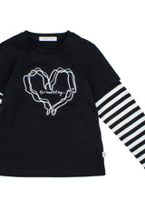 T-shirt bambina - Nero
