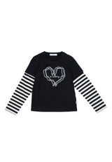 T-shirt bambina - Nero
