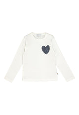 T-shirt bambina con taschino - Latte