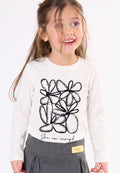 T-shirt bambina - Latte