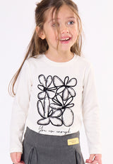 T-shirt bambina - Latte