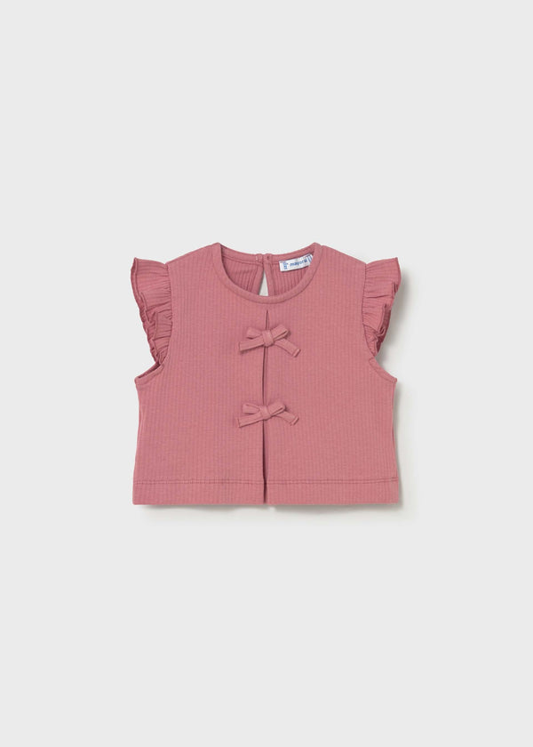 Top canalé fiocchi neonata