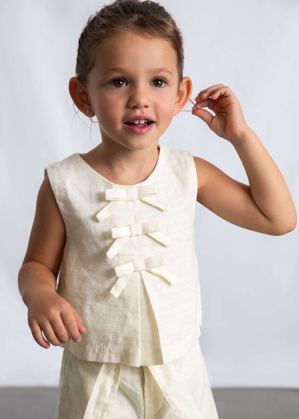 Top fiocchi bambina