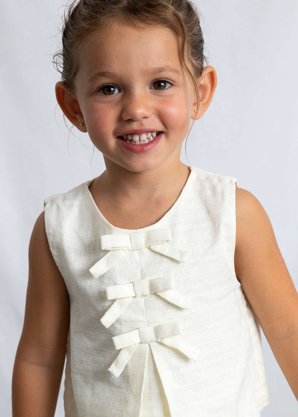 Top fiocchi bambina
