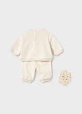 Tuta con calzini neonata - Ceramica