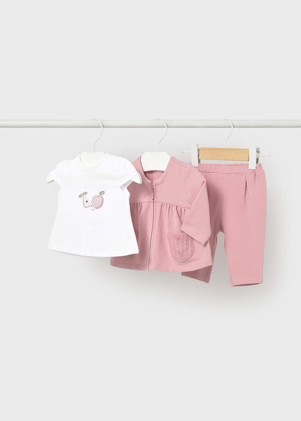Tuta con maglietta neonata - Rose