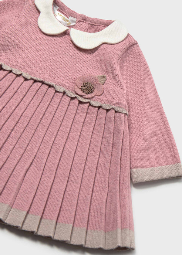 Vestito a maglia neonata - Cipria