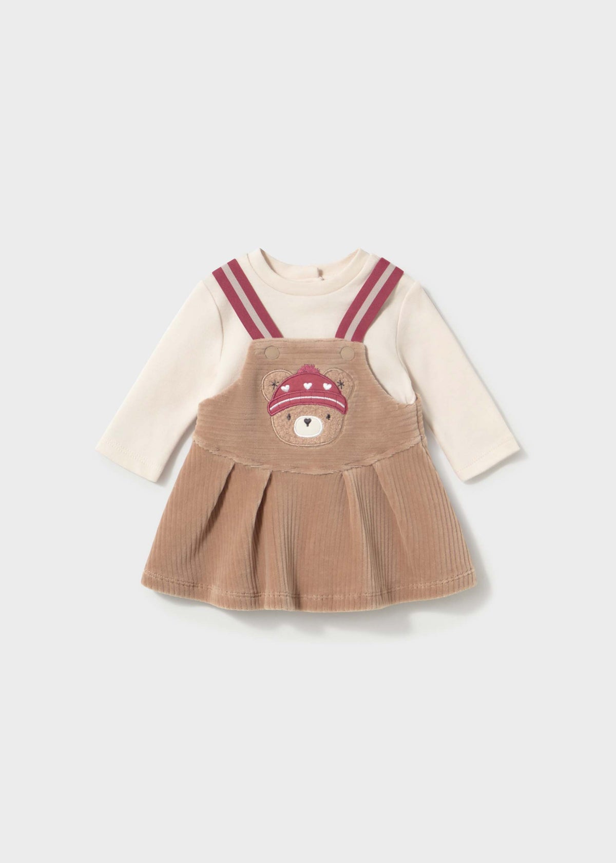 Vestito apagliaccetto neonata - Mandorla