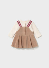 Vestito apagliaccetto neonata - Mandorla