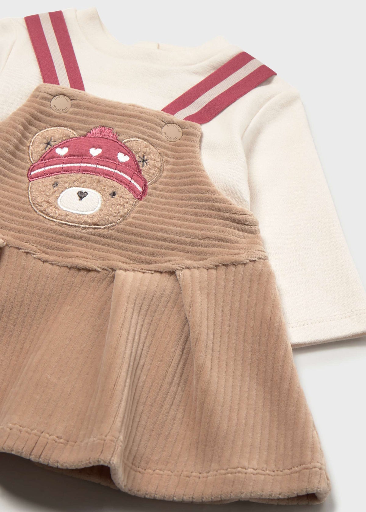Vestito apagliaccetto neonata - Mandorla