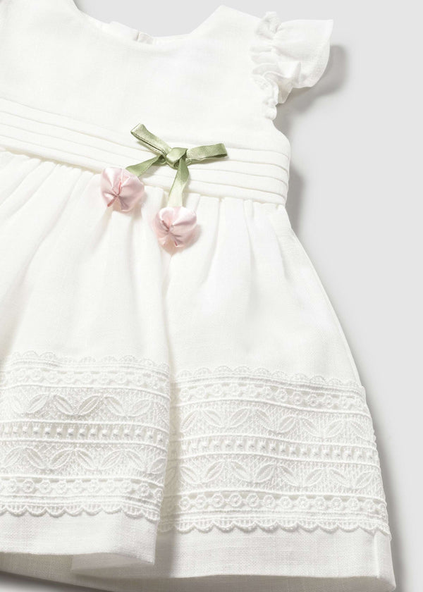 Vestito cinta guipur neonata