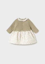 Vestito combinato a maglia neonata - Laurel