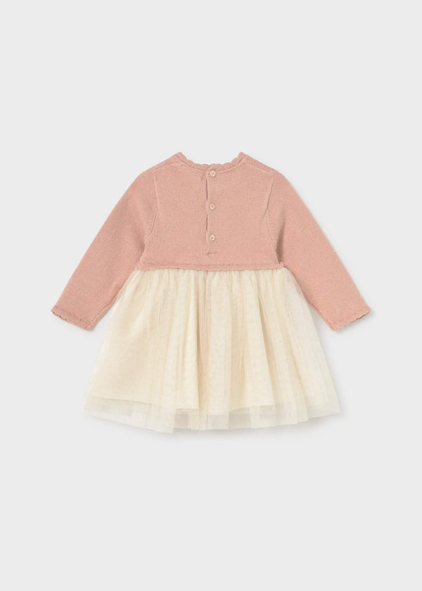 Vestito combinato tulle neonata - Petisui