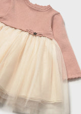 Vestito combinato tulle neonata - Petisui