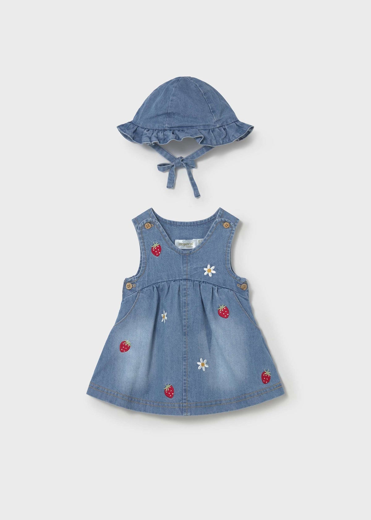 Vestito con cappello volant neonata - Jeans