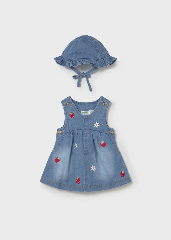 Vestito con cappello volant neonata - Jeans