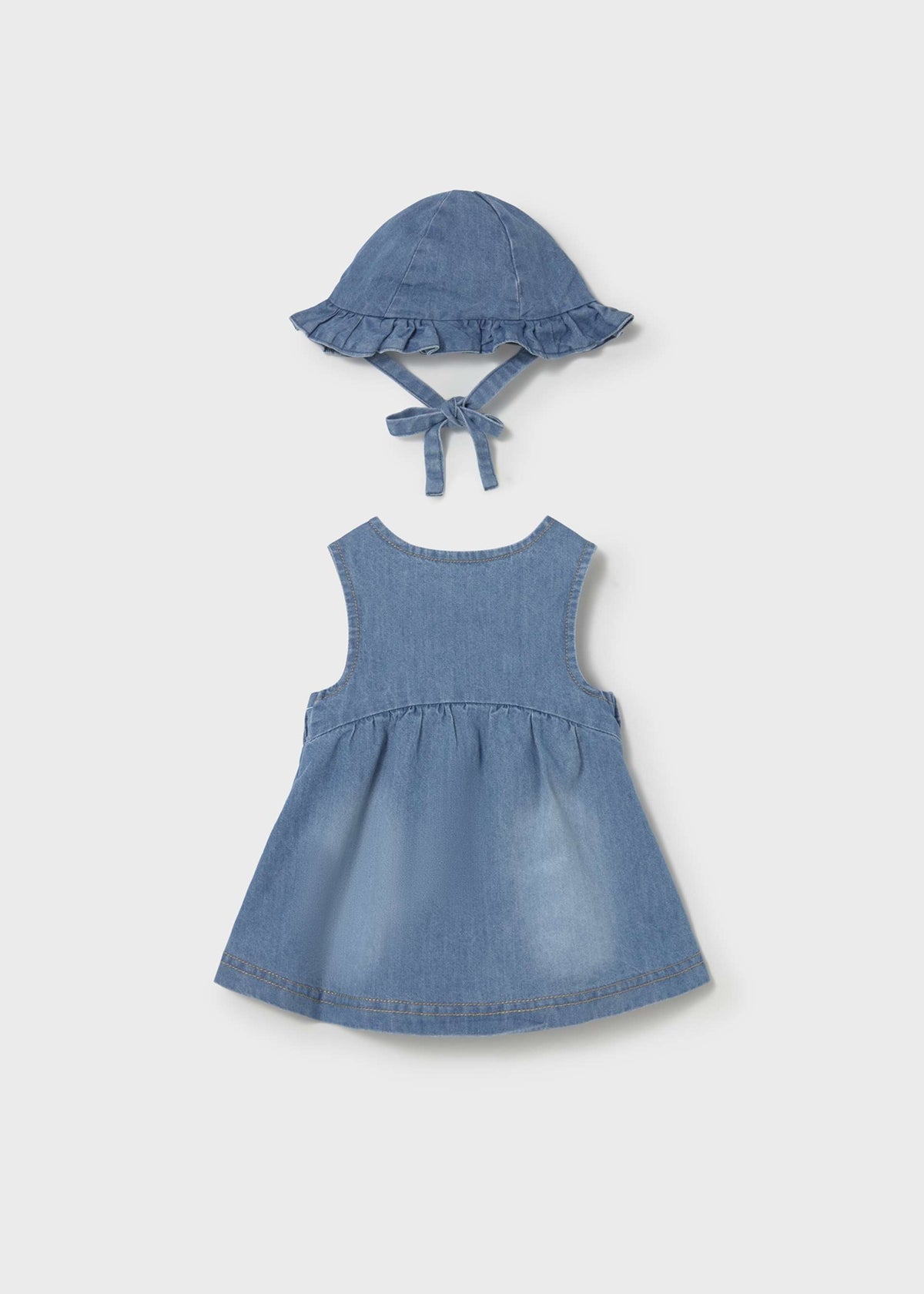 Vestito con cappello volant neonata - Jeans
