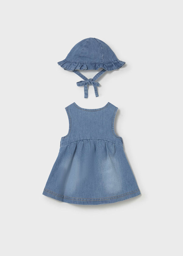 Vestito con cappello volant neonata - Jeans