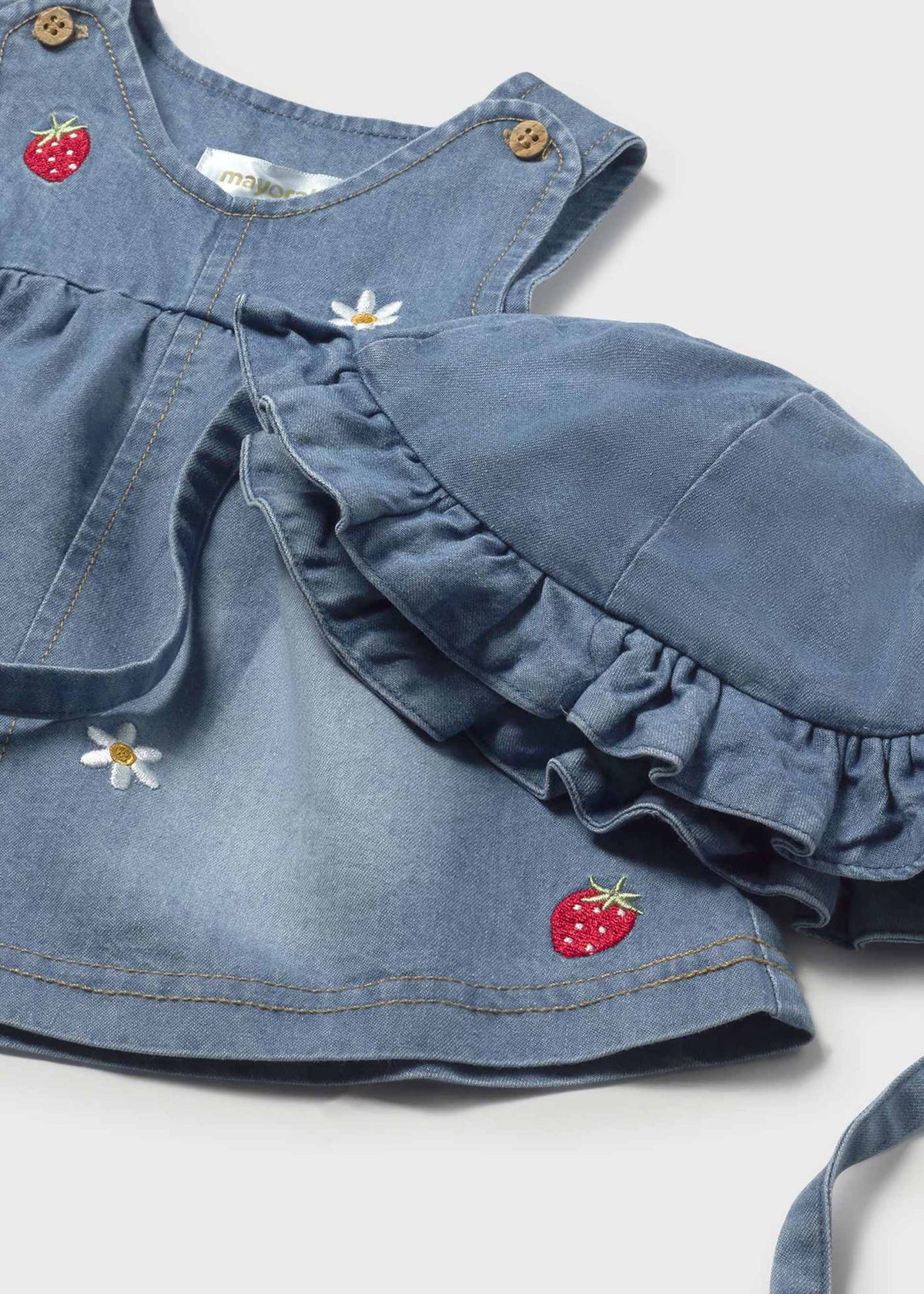 Vestito con cappello volant neonata - Jeans