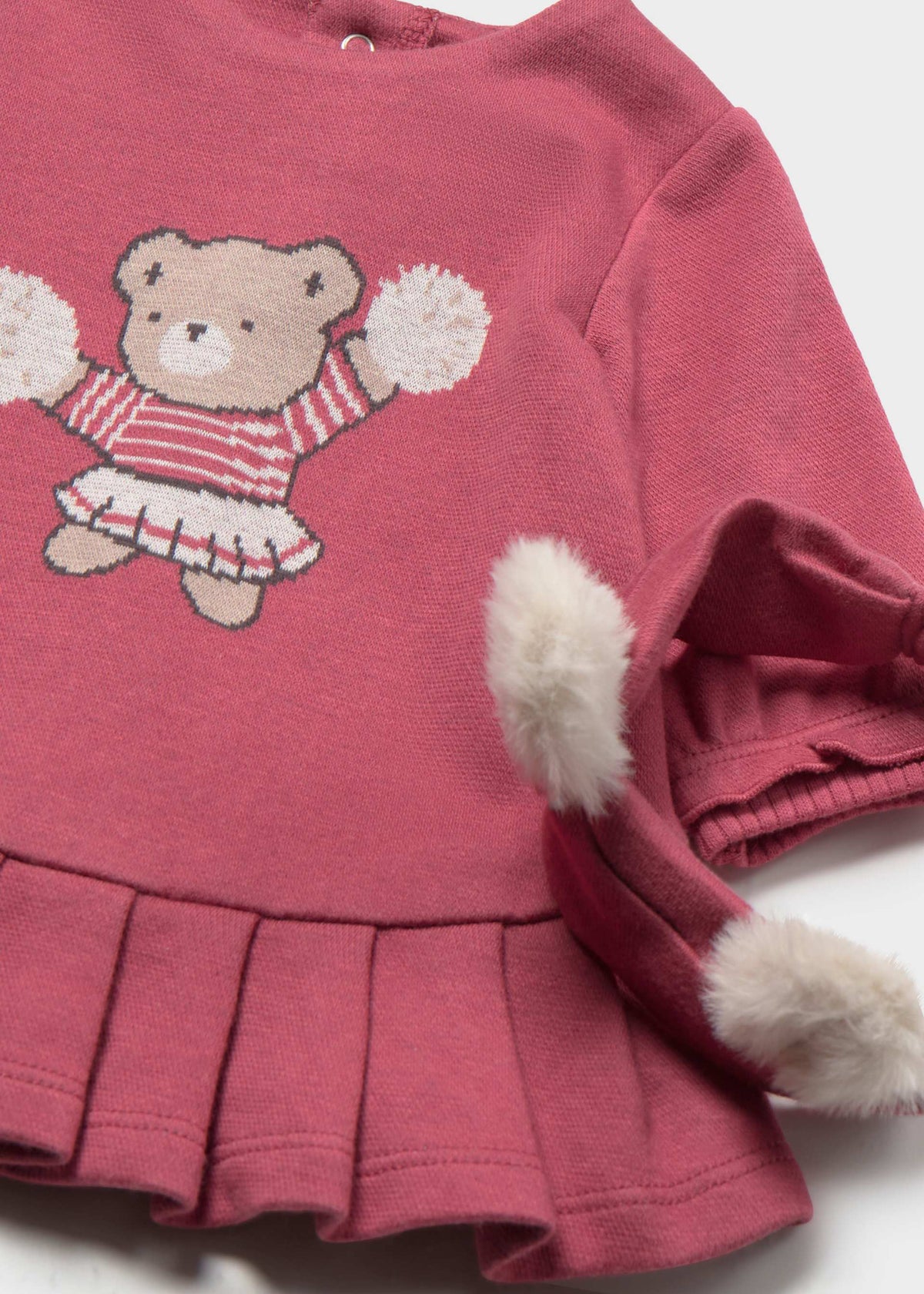 Vestito con cerchietto neonata - Prugna