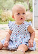 Vestito con copripannolino neonata - Lagoon