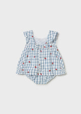 Vestito con copripannolino neonata - Lagoon