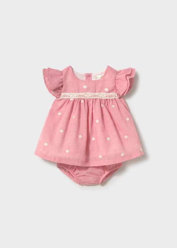 Vestito con copripannolino neonata - Rose