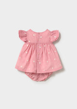 Vestito con copripannolino neonata - Rose