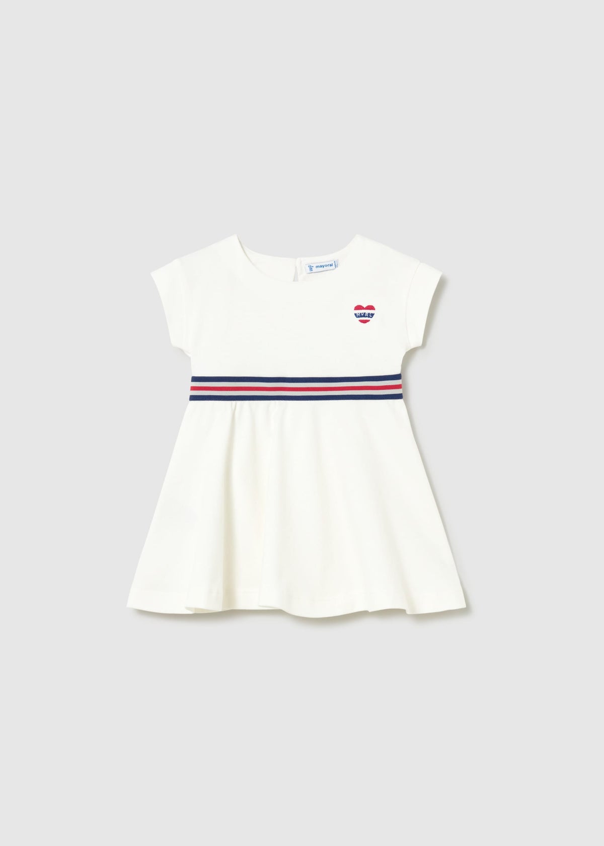 Vestito con dettagli a contrasto neonata