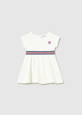 Vestito con dettagli a contrasto neonata