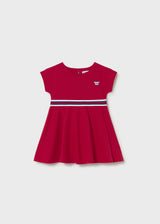 Vestito con dettagli a contrasto neonata