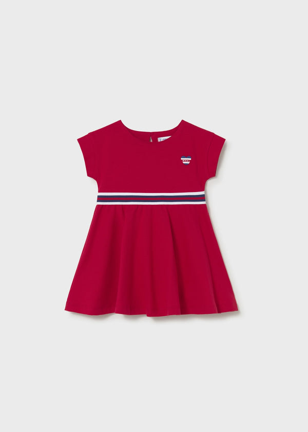 Vestito con dettagli a contrasto neonata