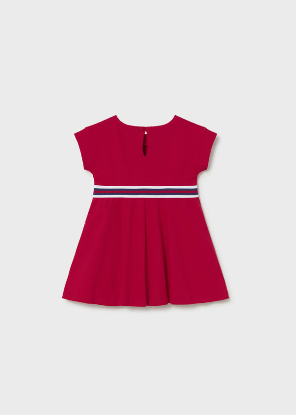 Vestito con dettagli a contrasto neonata