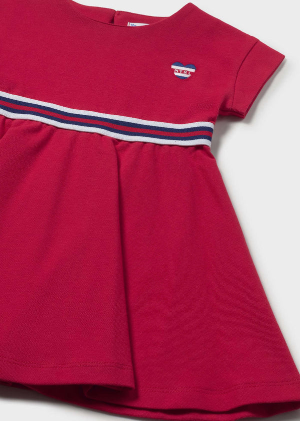 Vestito con dettagli a contrasto neonata