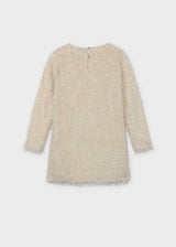 Vestito con frange ragazza - Avena