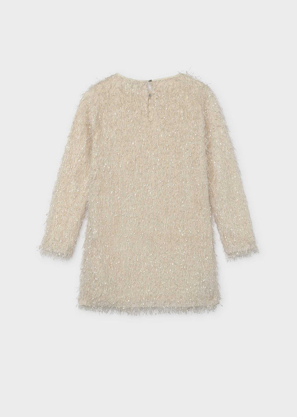 Vestito con frange ragazza - Avena