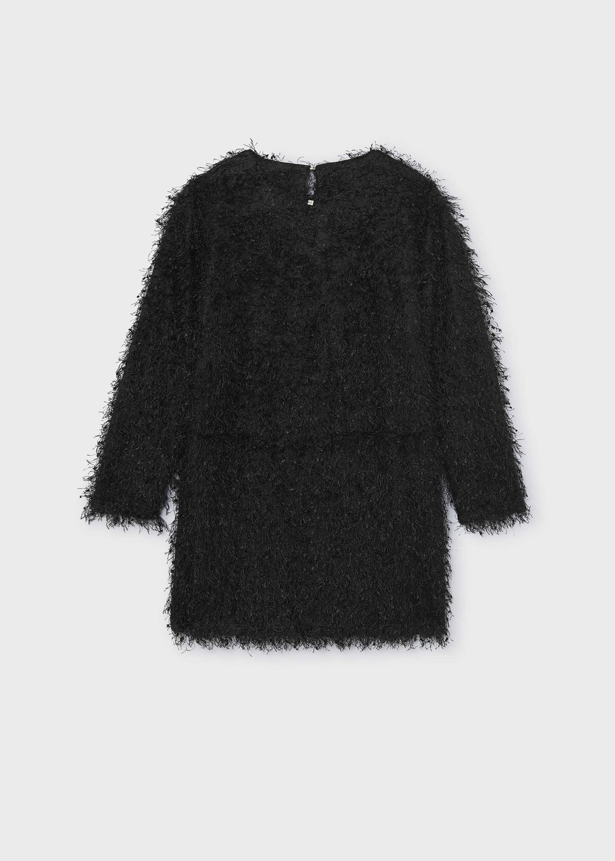 Vestito con frange ragazza - Nero