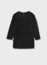 Vestito con frange ragazza - Nero
