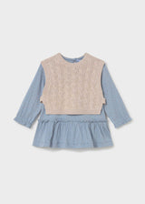 Vestito con gilet neonata - Colibri