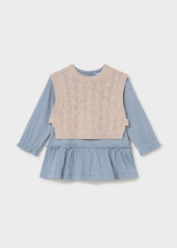 Vestito con gilet neonata - Colibri