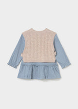 Vestito con gilet neonata - Colibri