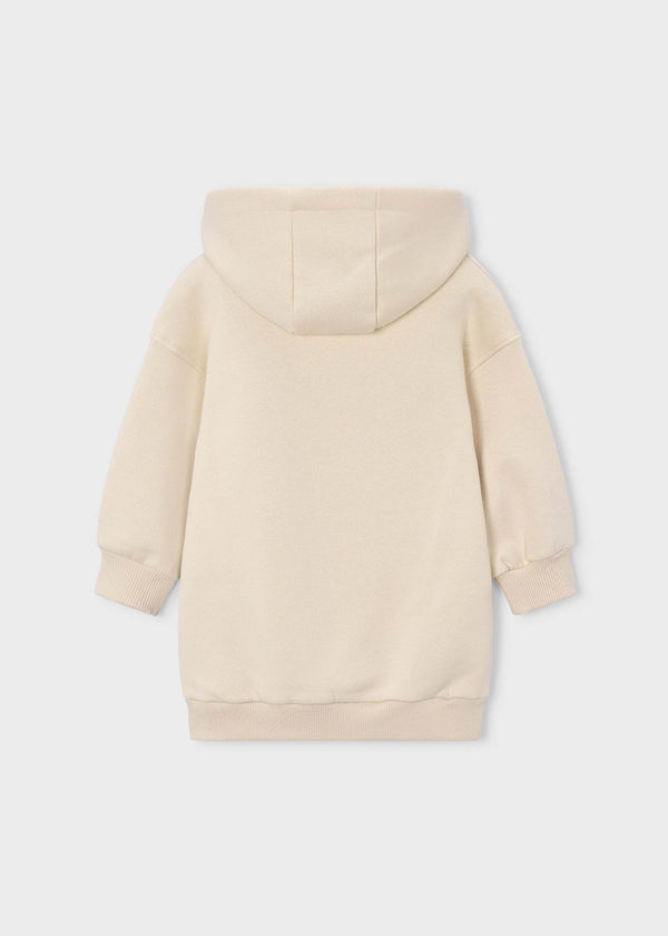Vestito felpa con cappuccio bambina - Tofu
