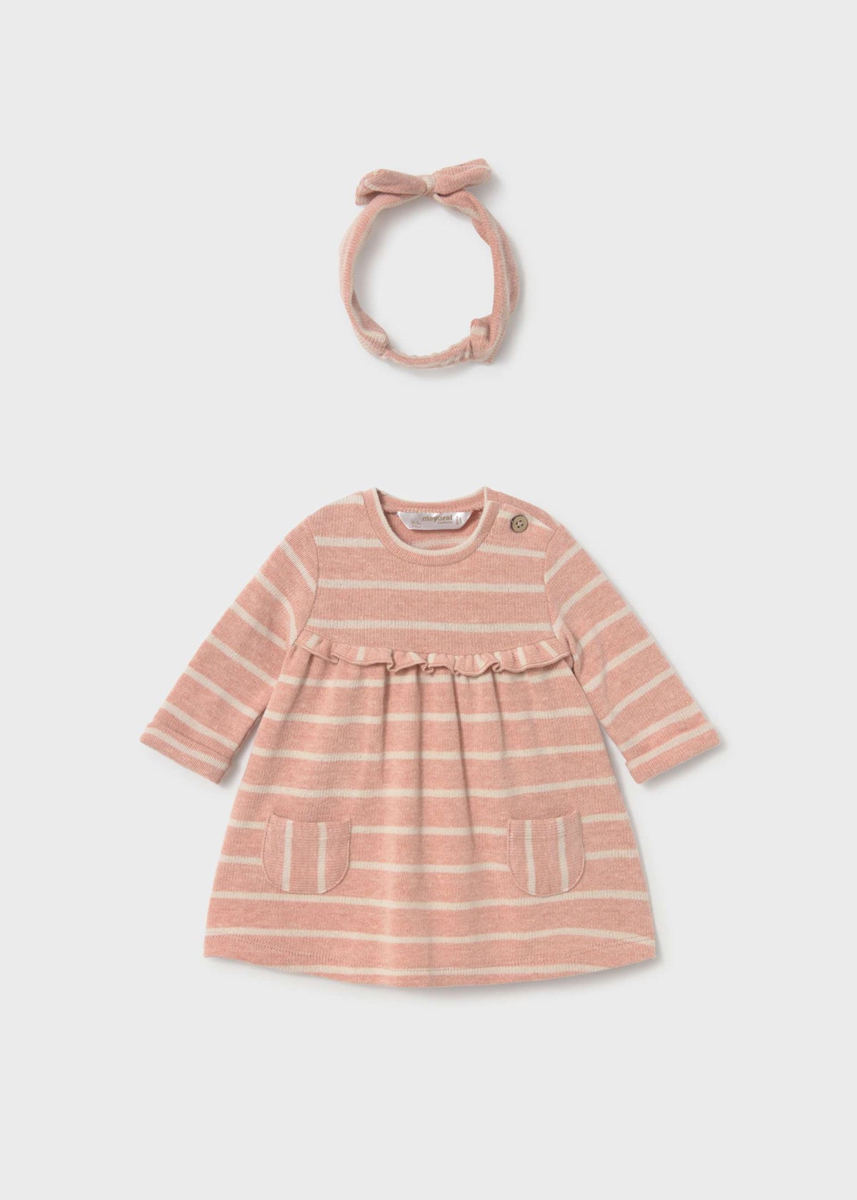 Vestito jacquard con cerchietto neonata - Vigore
