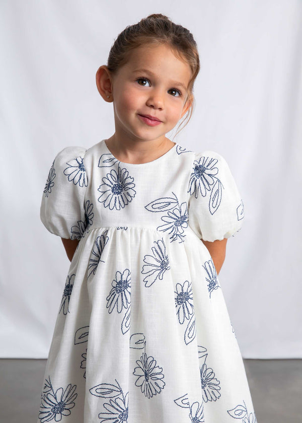 Vestito manica a palloncino bambina