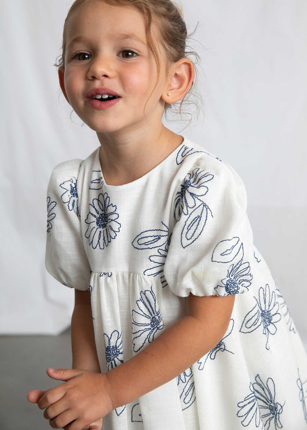 Vestito manica a palloncino bambina