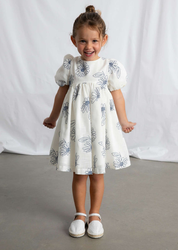 Vestito manica a palloncino bambina