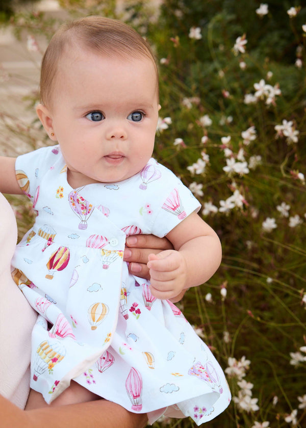 Vestito reversibile neonata - Rosa