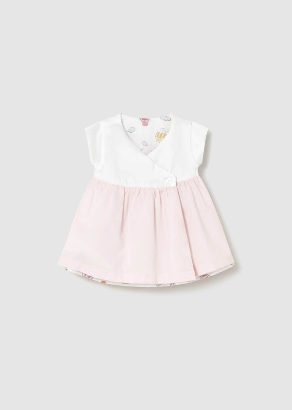 Vestito reversibile neonata - Rosa