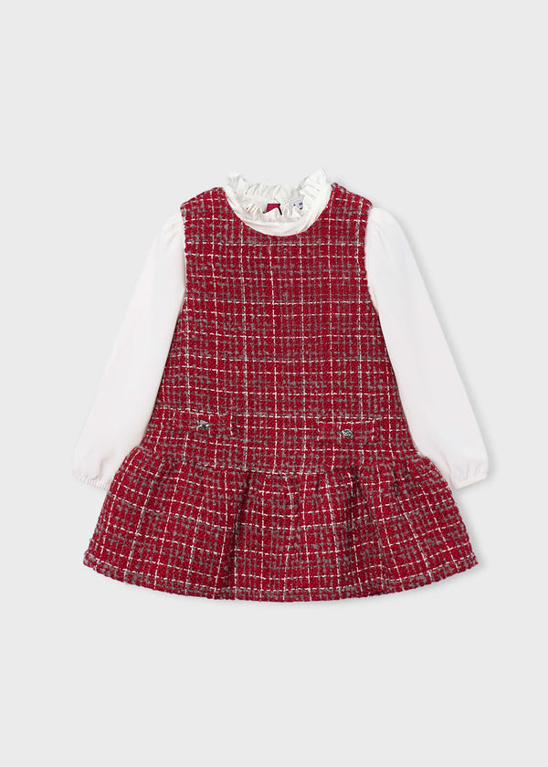 Vestito scamiciato bambina - Rosso
