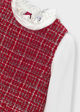 Vestito scamiciato bambina - Rosso